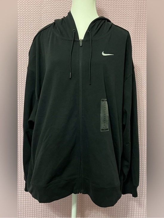 Nike Jackets & Blazers - Nike Black Full-Zip Hoodie Jacket with Swoosh